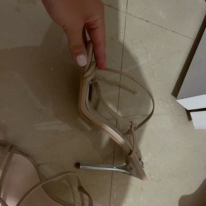 Trendy clear heels
